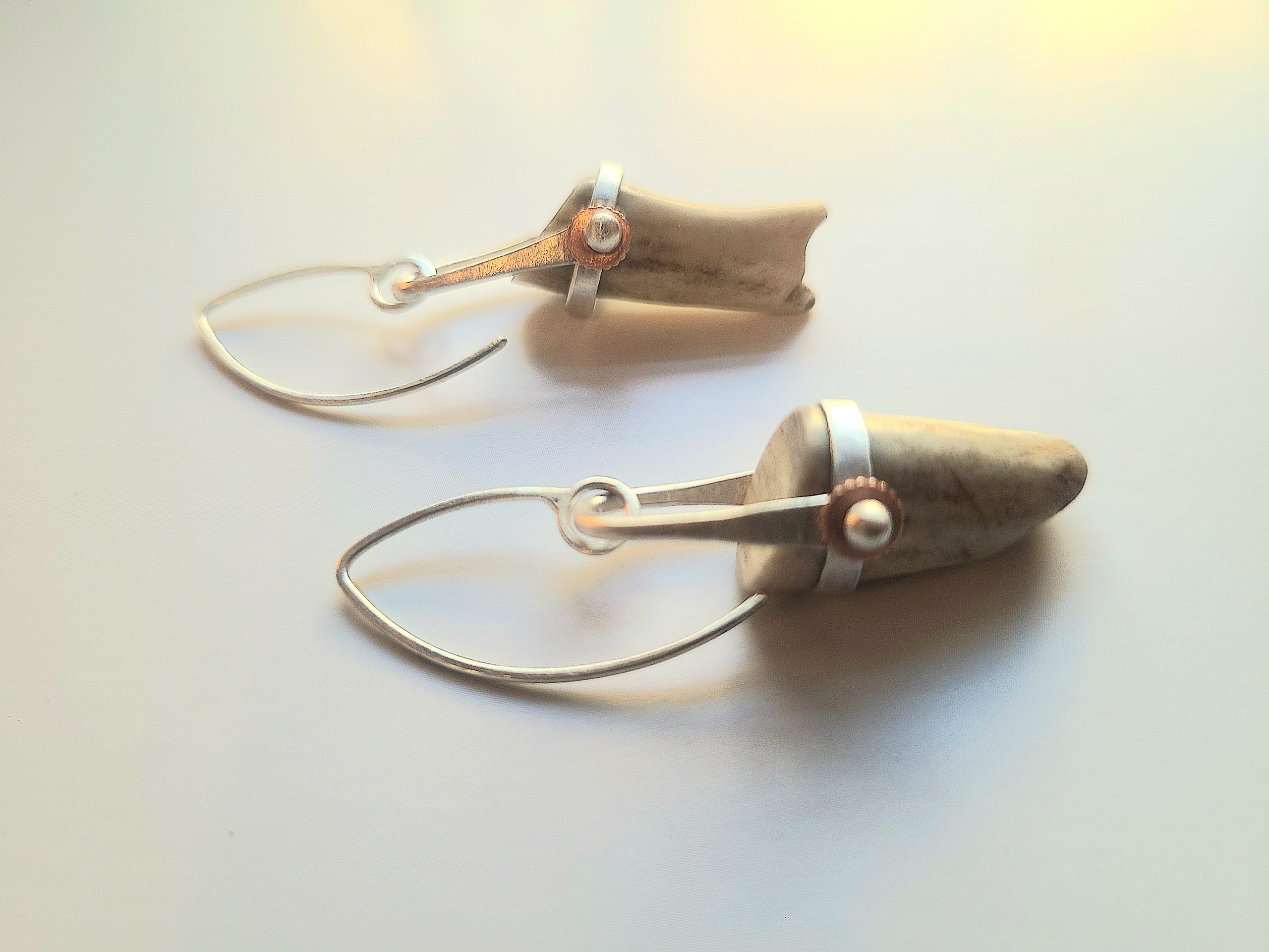 Deer Antler Tip Earrings - Image 4