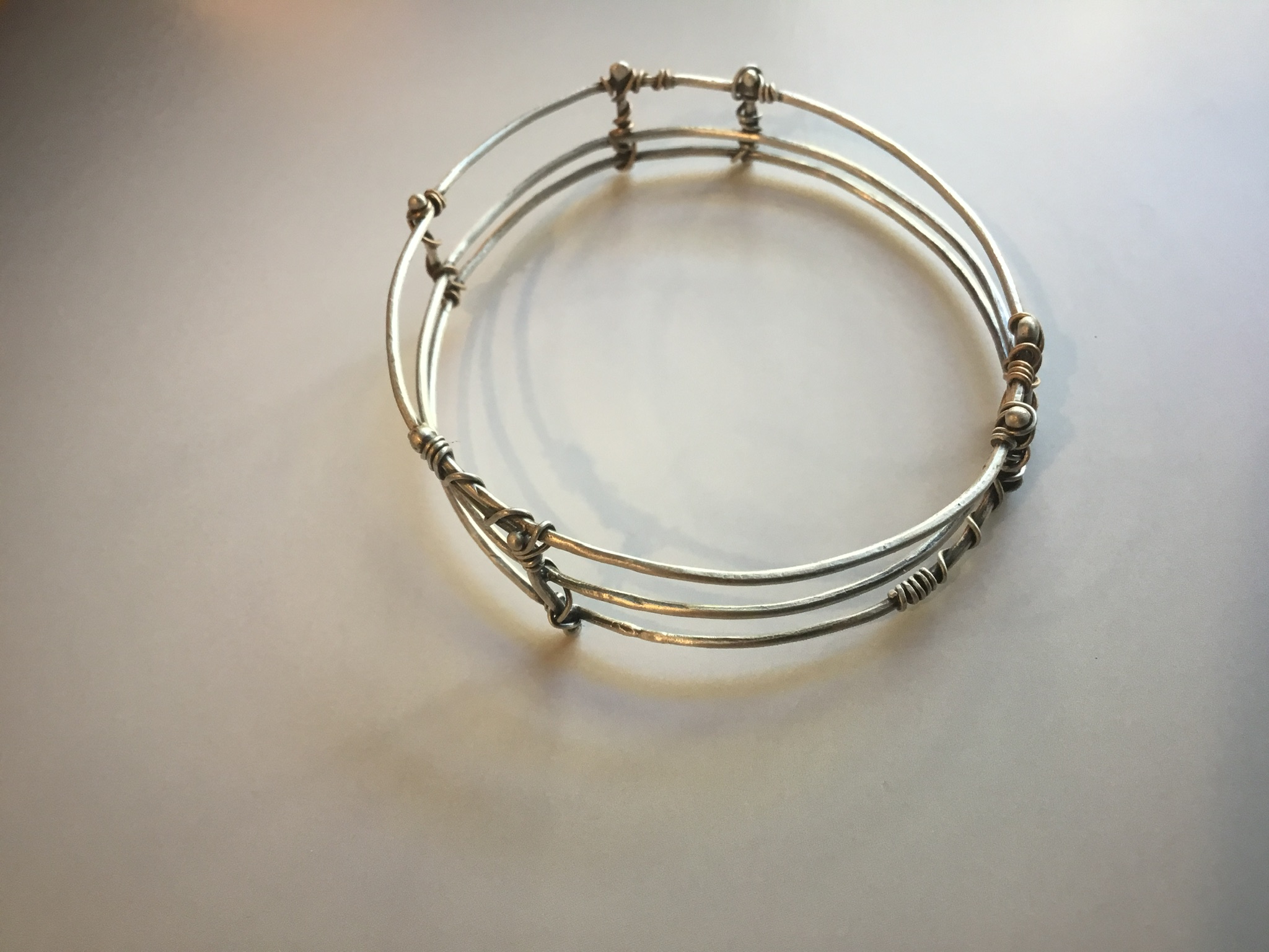 Twigs Ladder Silver Bangle - Image 3