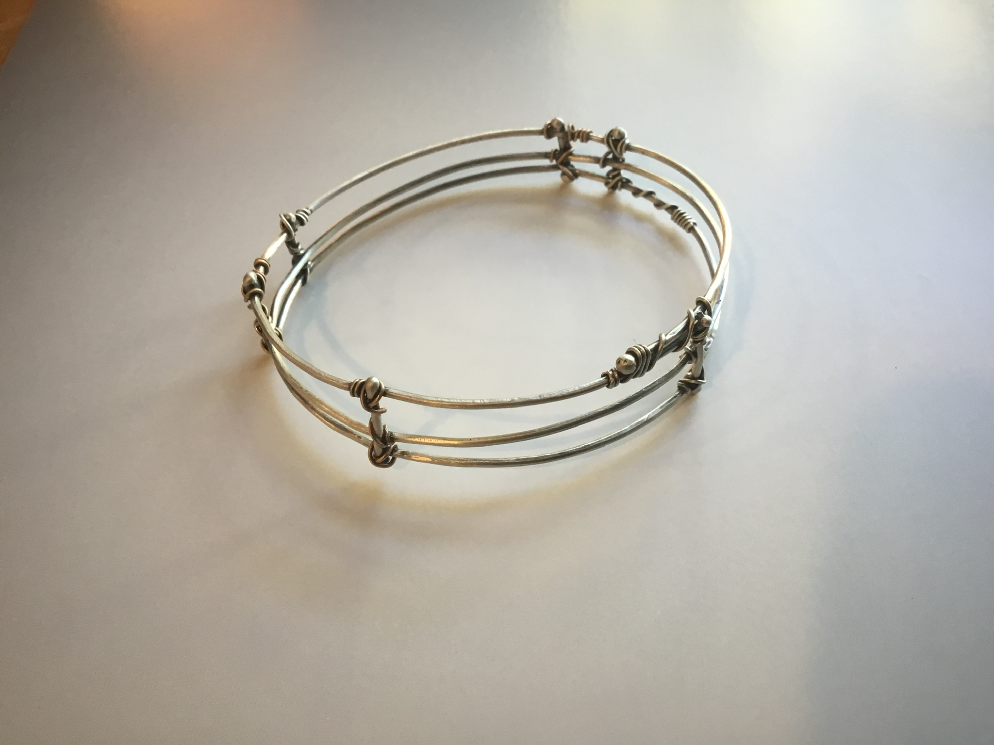 Twigs Ladder Silver Bangle - Image 4