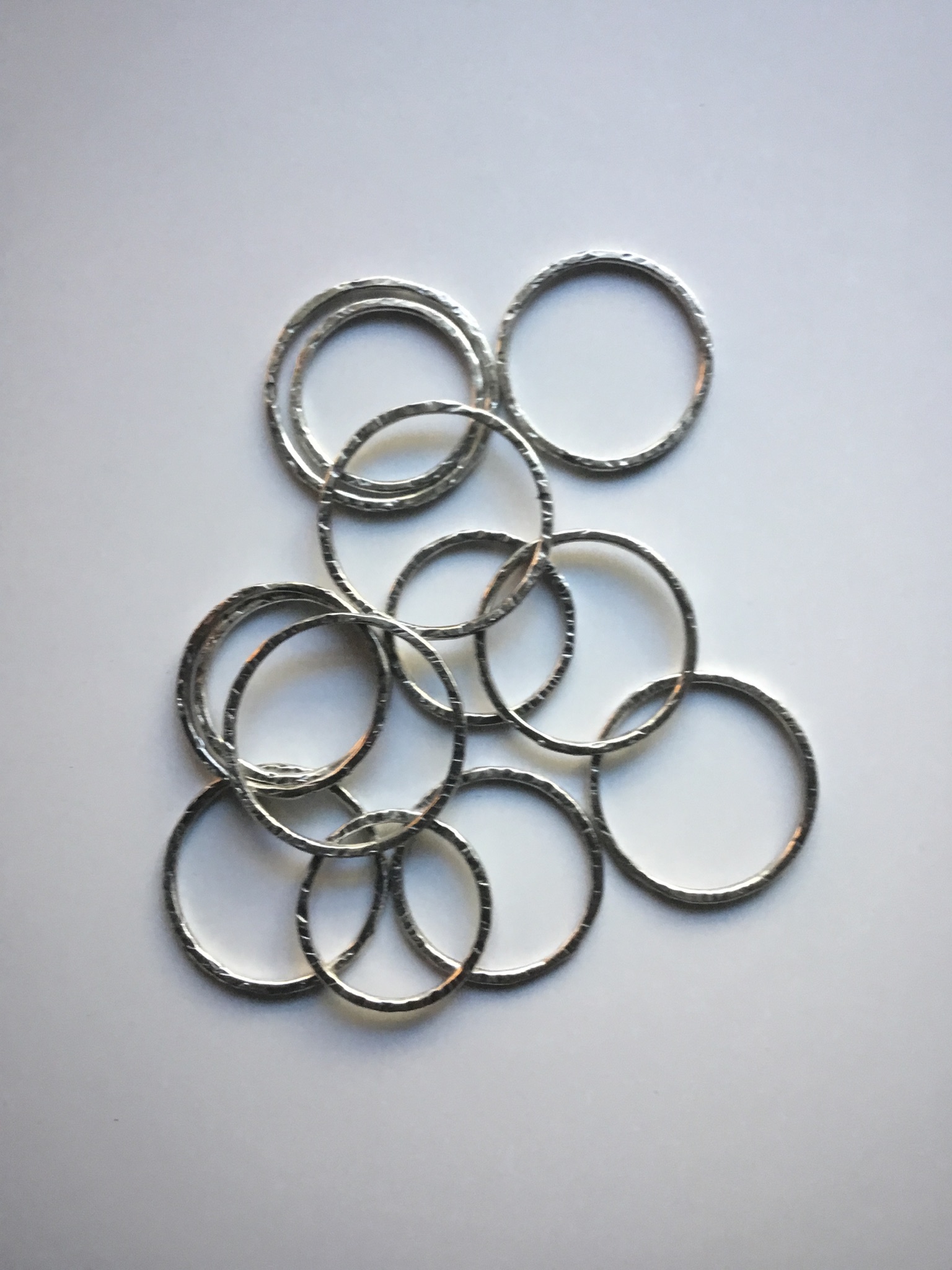 Hammered Stacking Rings - Image 2