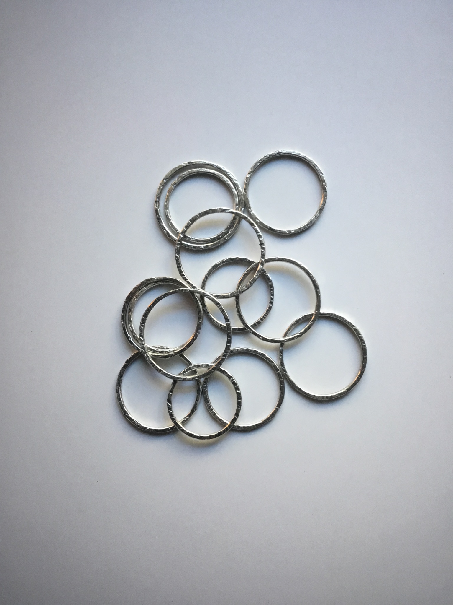 Hammered Stacking Rings