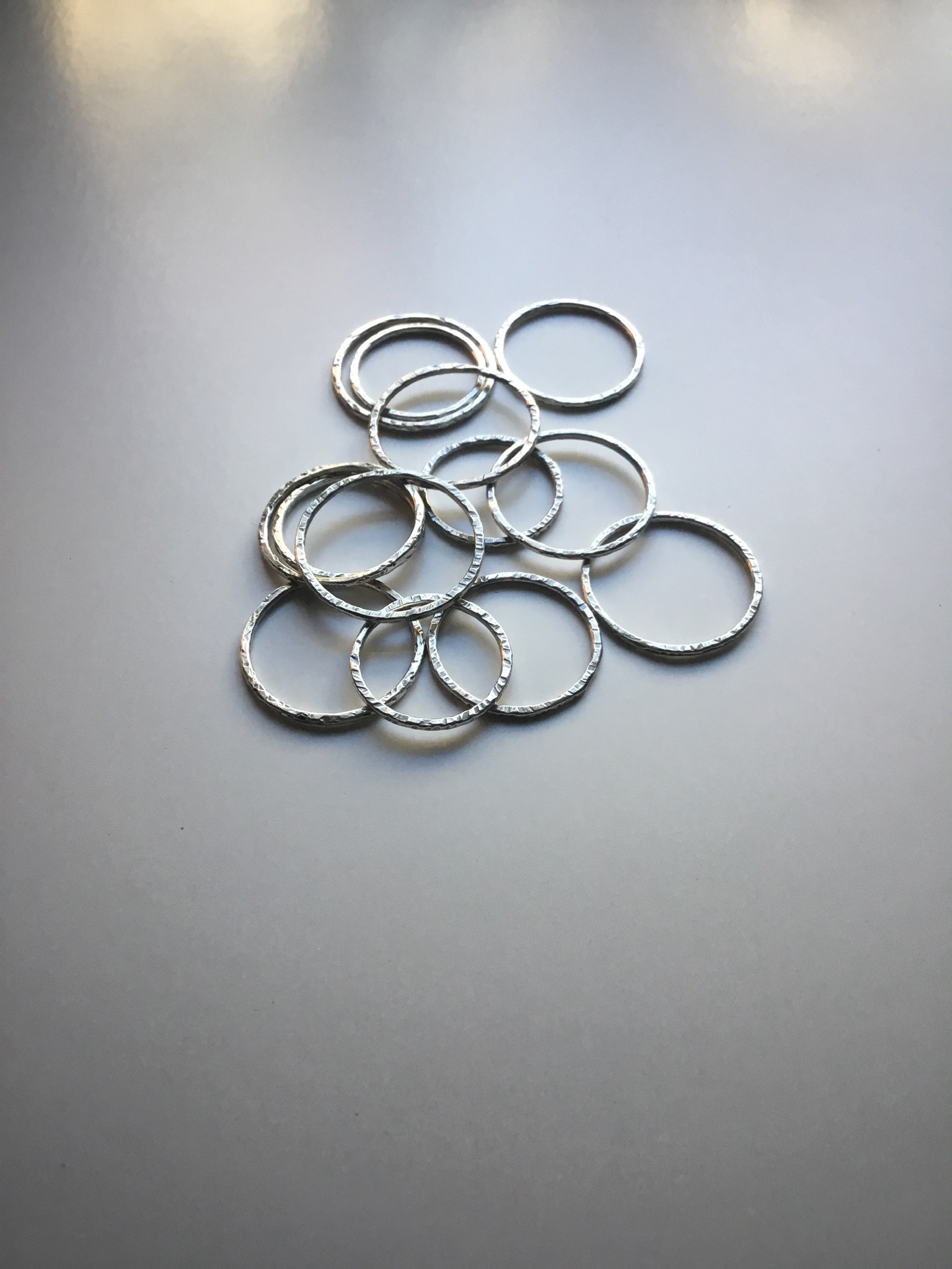 Hammered Stacking Rings - Image 3