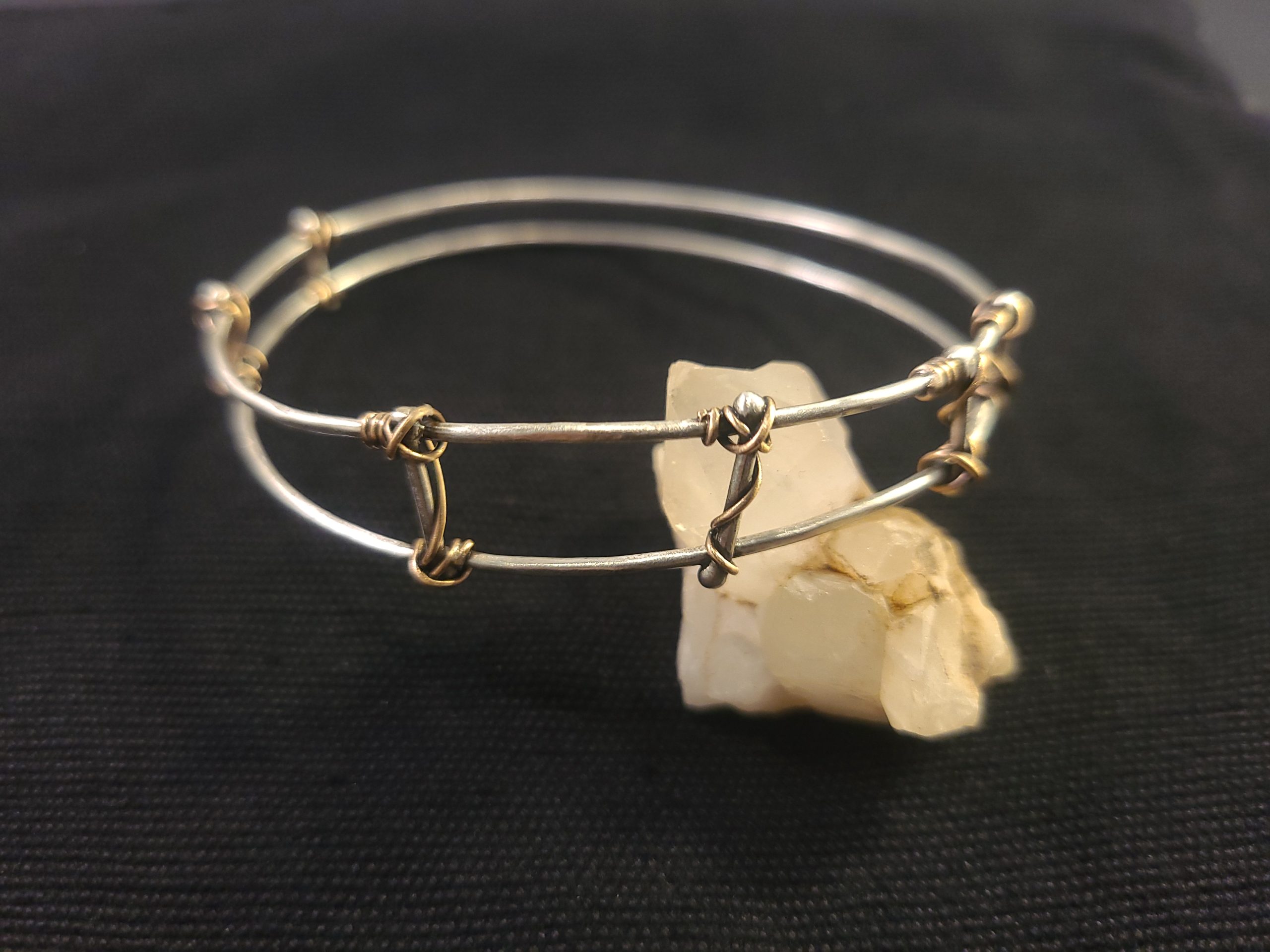 Twigs Ladder Silver Bangle - Image 5