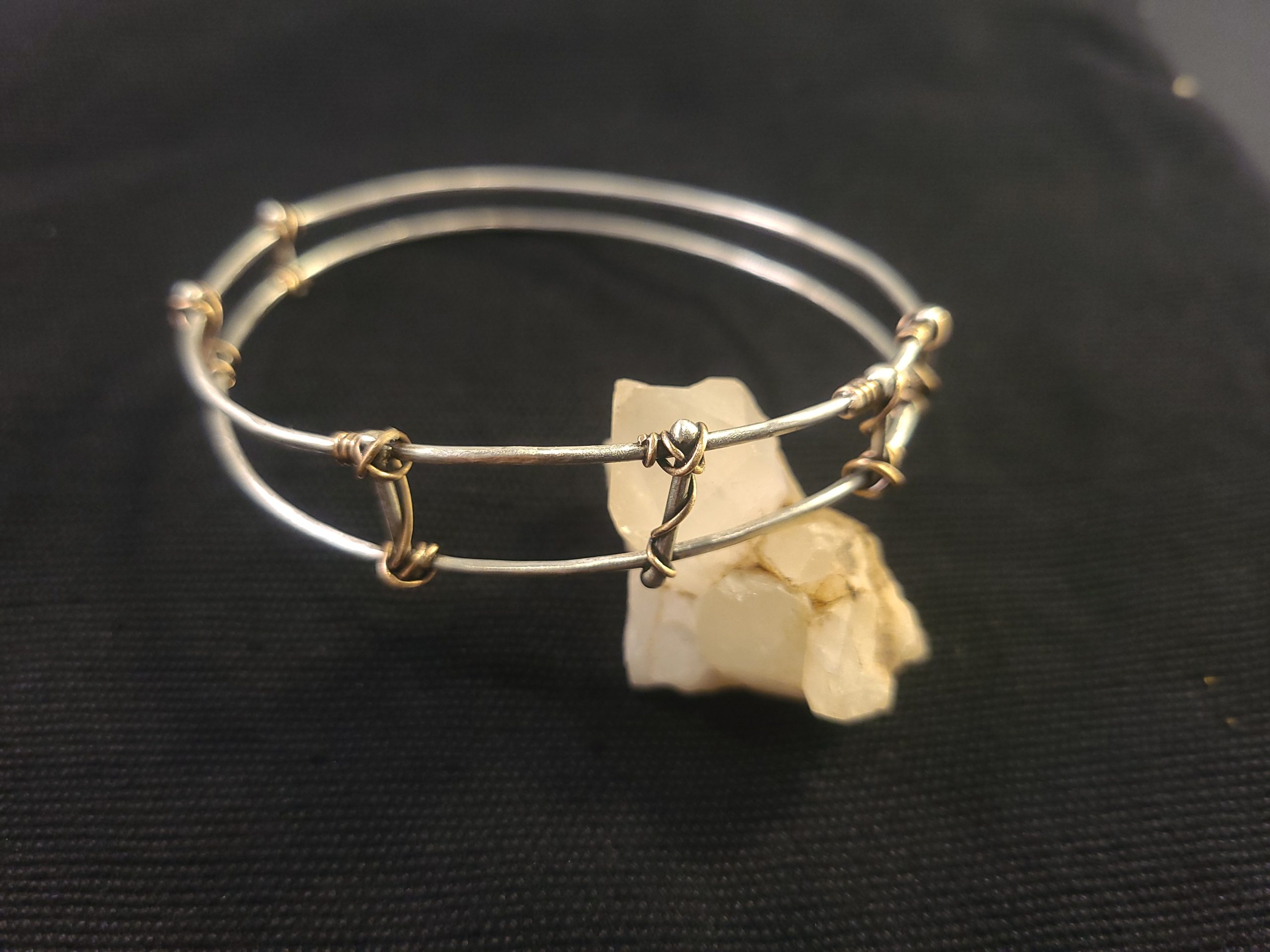 Twigs Ladder Silver Bangle - Image 6